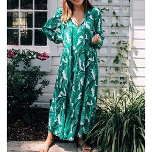 Sail to sable long sleeve tie neck dress